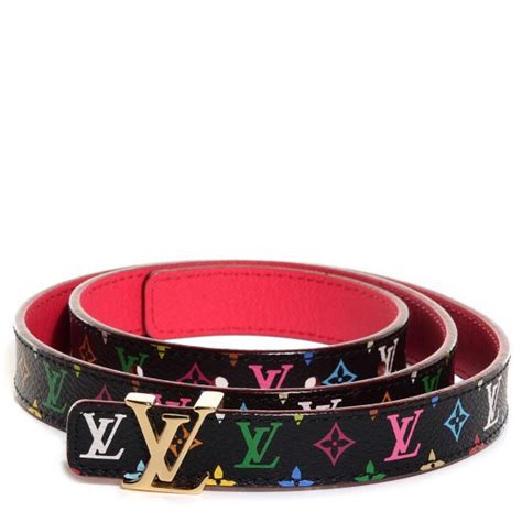 louis vuitton belt colorful.